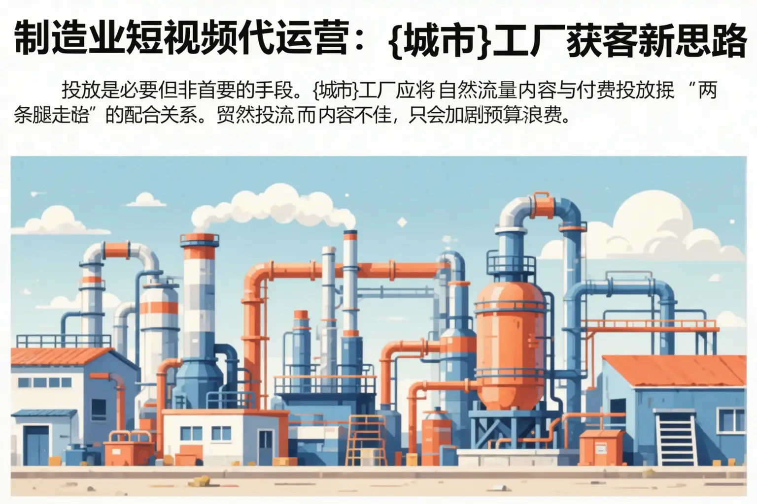 制造业短视频代运营：中原工厂获客新思路